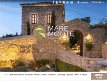 Tablet Screenshot of maremonteboutiquehotel.com
